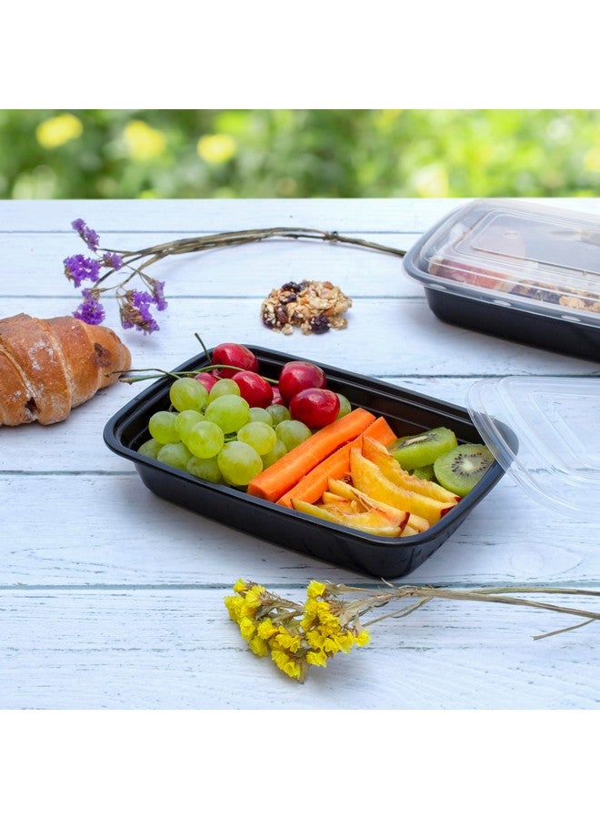 Comfy Package [28 oz - 50 Count 1 Compartment Meal Prep Containers Reusable - Microwaveable, Dishwasher and Freezer Safe, BPA-Free, Portion Control and Convenience Food Storage with Lids, Stackable - Image 3