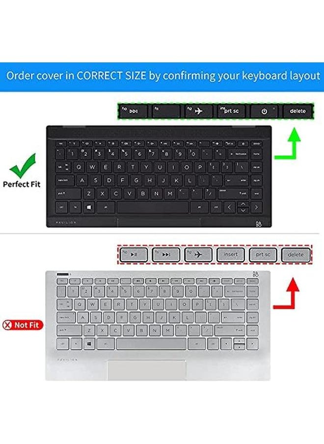 erorex - Keyboard Cover For Hp Laptop 14 And Hp Pavilion X360 14 14M Dy 14M Dw 14 Ek 14 Ek1099Nr 14 Ek0033Dx Ek0013Dx 14M Dy0013Dx Dy0023Dx Dy0033Dx Dy0113Dx Dy1023Dx Dw0023Dx Dw1023Dx 14 Dw1025Nr Clear - Image 1