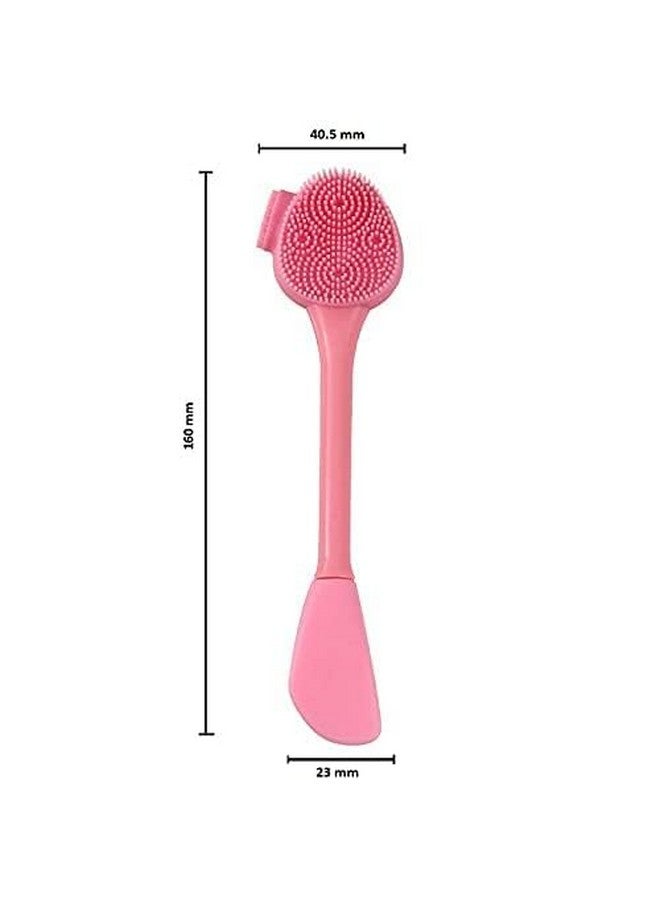 Bhavyam 2 in 1 multipurpose silicone face cleansing brush for applying face pack Pore Cleansing Blackhead Removing face cleaning brush for women girls(multicolour) (1) - Image 5