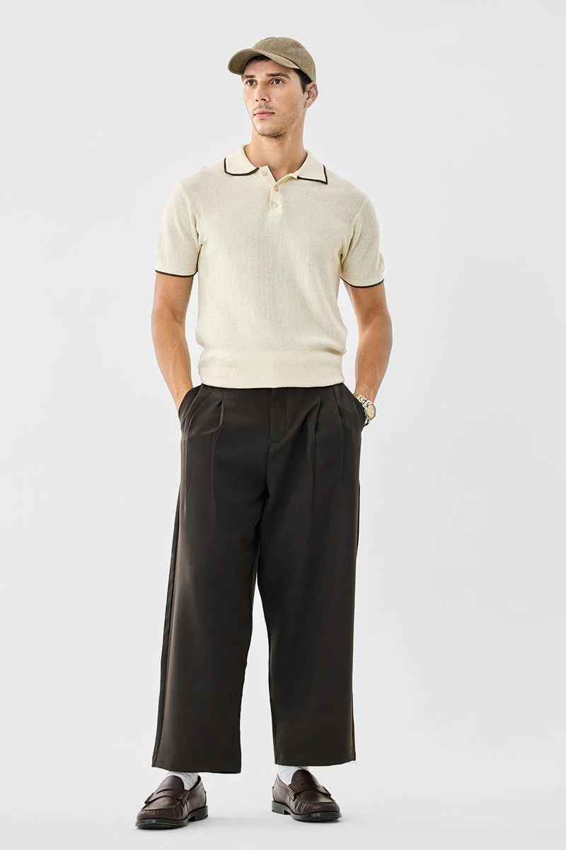 Snitch Dark Green Baggy Stretch Trousers for Men | Best Price UAE