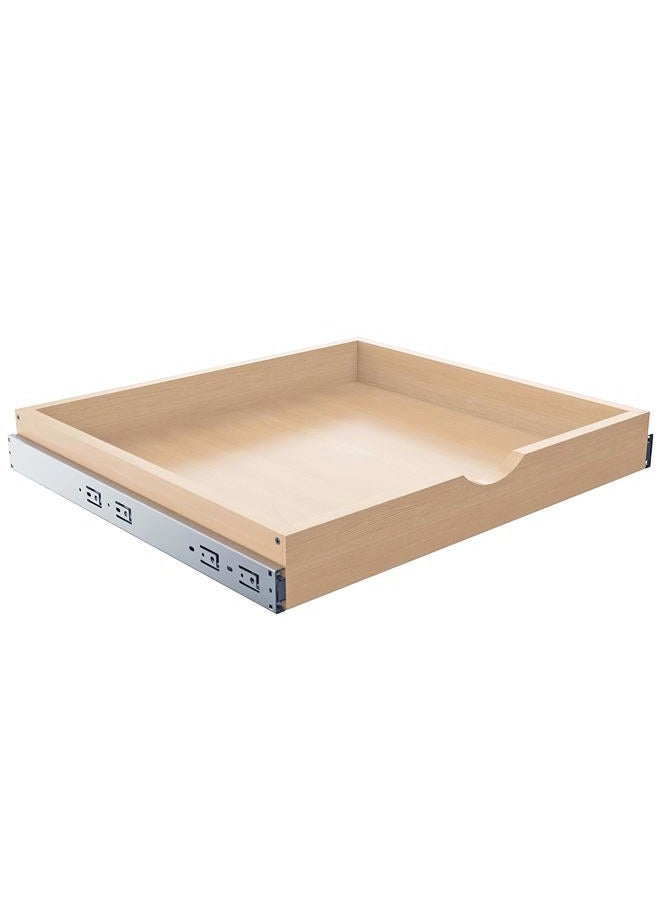 Mobirex Pull Out Drawers for Cabinet Wood Slide Out Cabinet Organizer and Storage Cabinet Kitchen Drawers Slide Out Shelves Pull Out Shelves in Kitchen Pantry Bathroom with Soft Close 24"W x 22"D x 3"H - Image 1