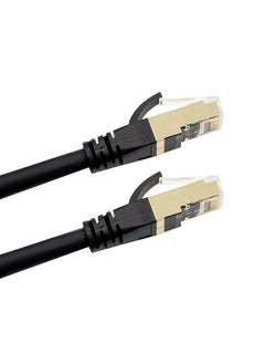 Generic Cat8 Ethernet Cable High Speed Network Cable 40Gbps 2000Mhz/ Shielded Twisted Pair/ Gold Plated RJ45 Interface Black 15m  - Image 1