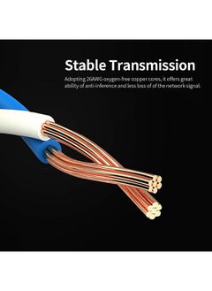 Generic Cat8 Ethernet Cable High Speed Network Cable 40Gbps 2000Mhz/ Shielded Twisted Pair/ Gold Plated RJ45 Interface Black 15m  - Image 2