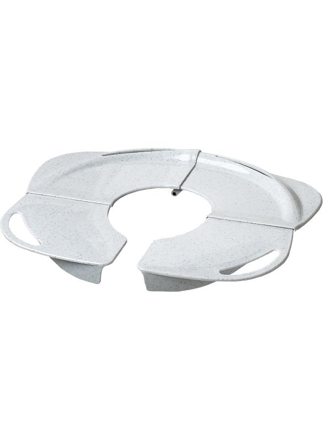 PRIMO Folding Potty with Handles, White Granite - Image 1