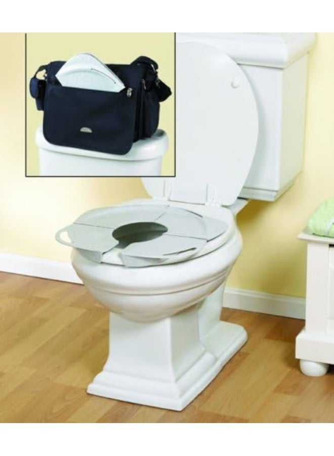 PRIMO Folding Potty with Handles, White Granite - Image 2