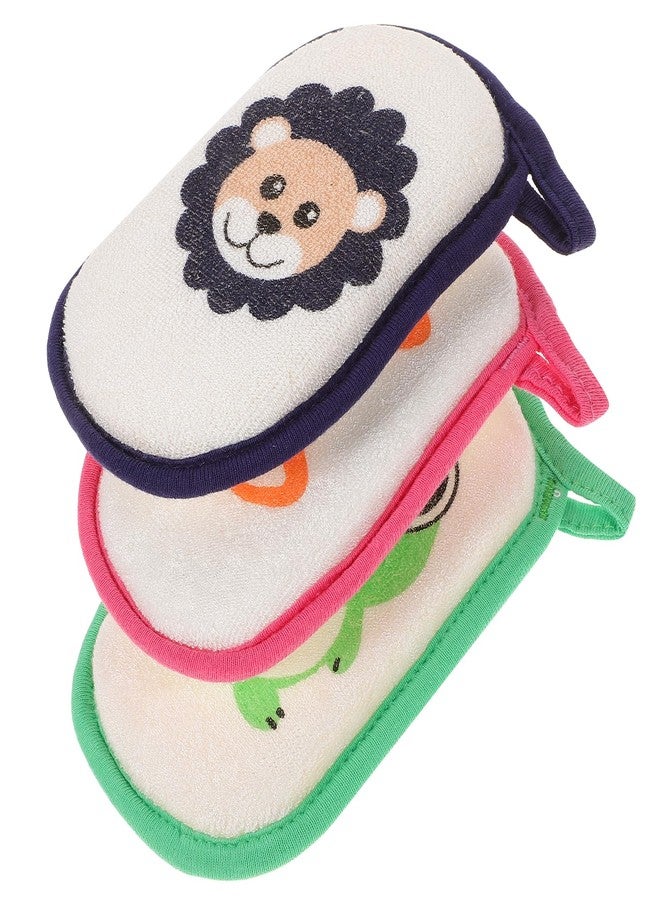 Healifty 3 Pcs Children's Bath Sponge Foam Body Scrubber Soft Foam Scrubber Kids Shower Sponge Body Bath Sponge Frog Bath Sponge Scrubber Body Newborn Sponge Absorb Water Bathtub Baby - Image 1
