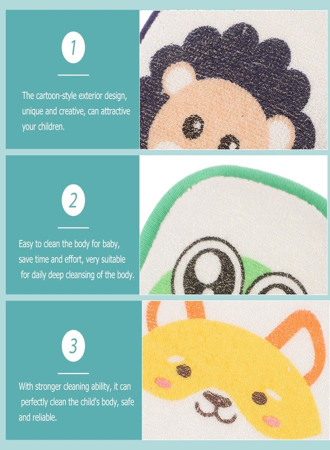 Healifty 3 Pcs Children's Bath Sponge Foam Body Scrubber Soft Foam Scrubber Kids Shower Sponge Body Bath Sponge Frog Bath Sponge Scrubber Body Newborn Sponge Absorb Water Bathtub Baby - Image 3