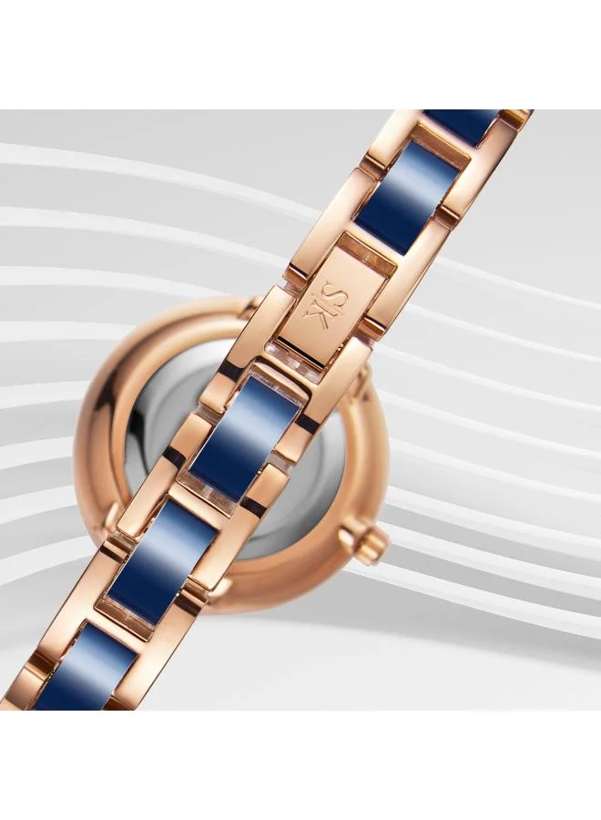 KENNETH SCOTT Kenneth Scott K22521-KCNN Women's Analog Display Watch & Alloy+Plastic Strap Blue