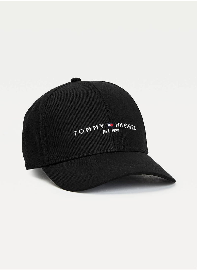 TOMMY HILFIGER - Men's Th Established Cap - Cotton, Black - Image 1