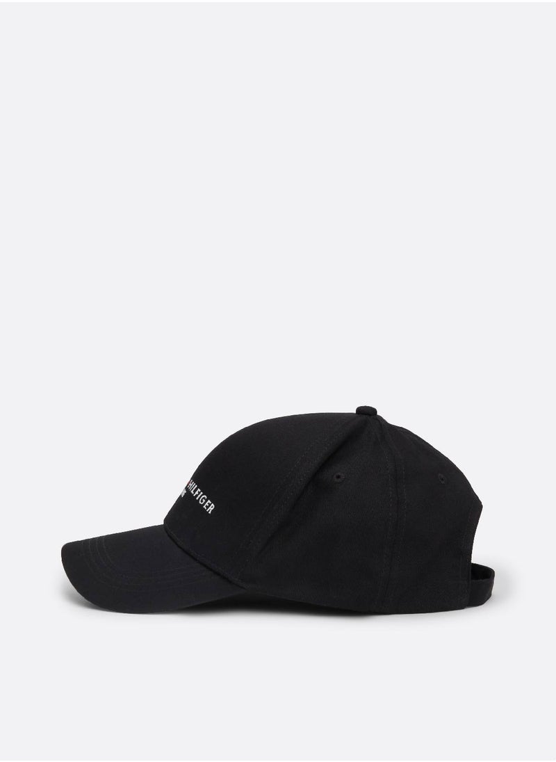 TOMMY HILFIGER - Men's Th Established Cap - Cotton, Black - Image 1