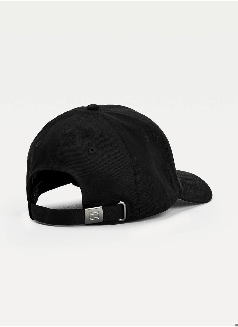 TOMMY HILFIGER - Men's Th Established Cap - Cotton, Black - Image 1