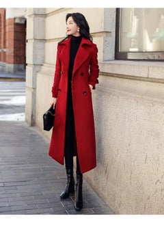 Loquat Women's Autumn Winter New Thickened Wool And Long Overcoat 
