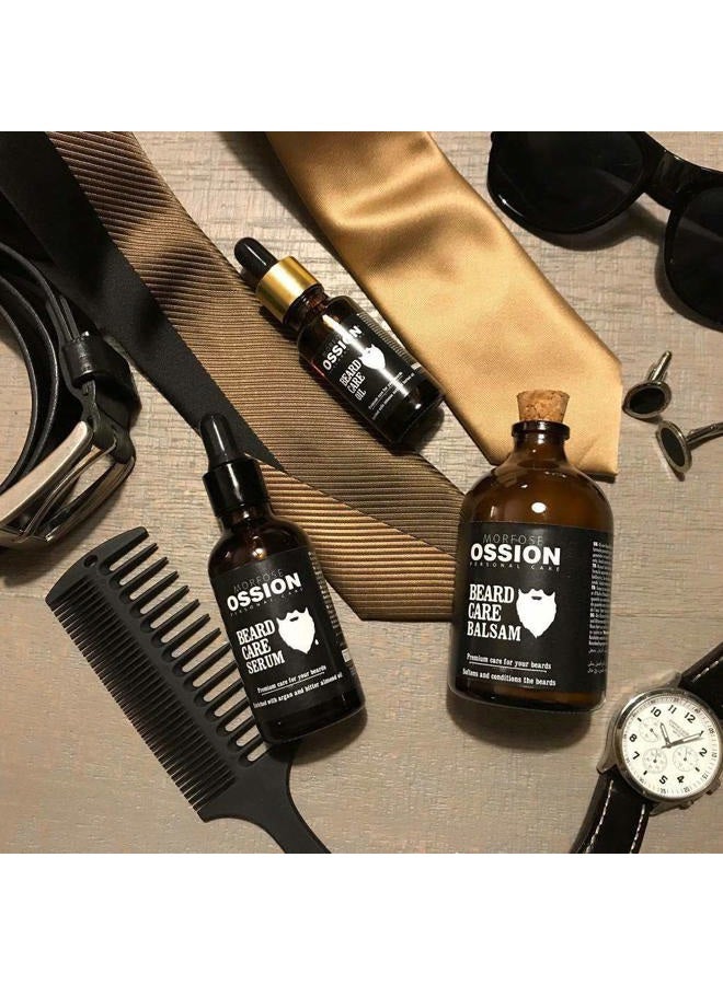 MORFOSE Ossion Beard Care Balsam, Promotes Healthy Hair Growth, Fuller, Longer and Thicker Beard, Alleviates Itches, Eliminates Beardruff, Enriched with Argan and bitter Almond Oil, 3.4 Ounce - Image 3