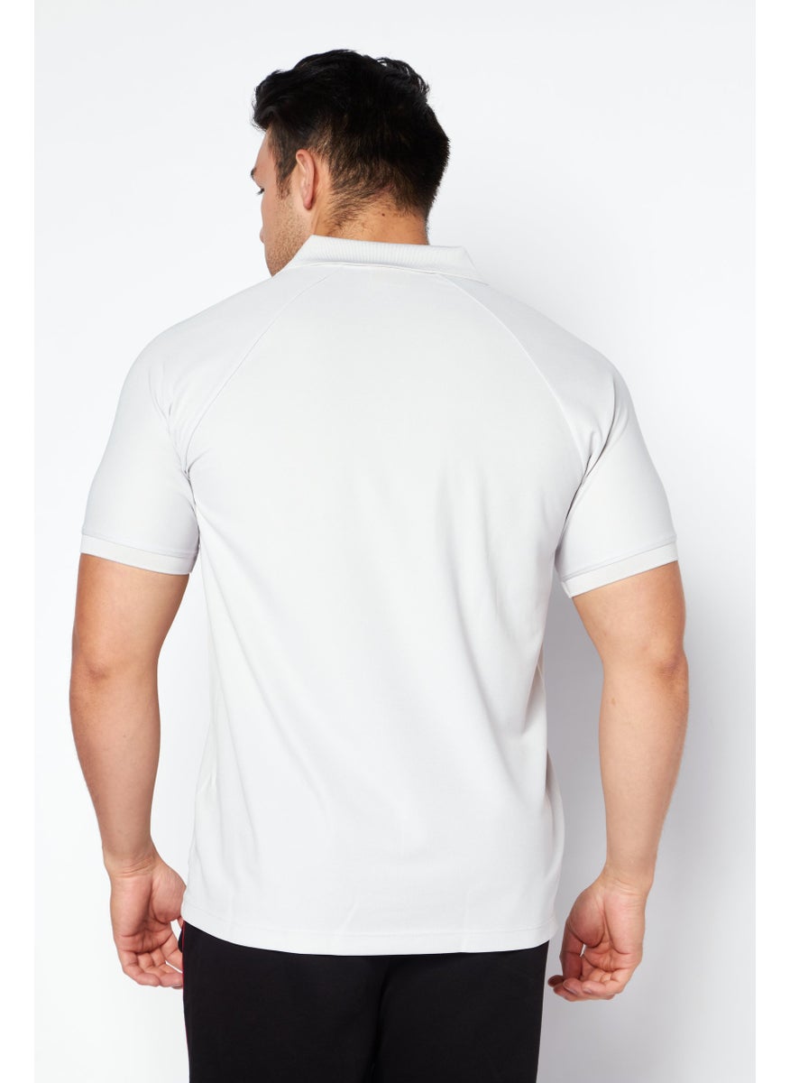 Scuderia Ferrari - Men Sportswear Fit Short Sleeve Brand Logo Polo, Grey - Image 1