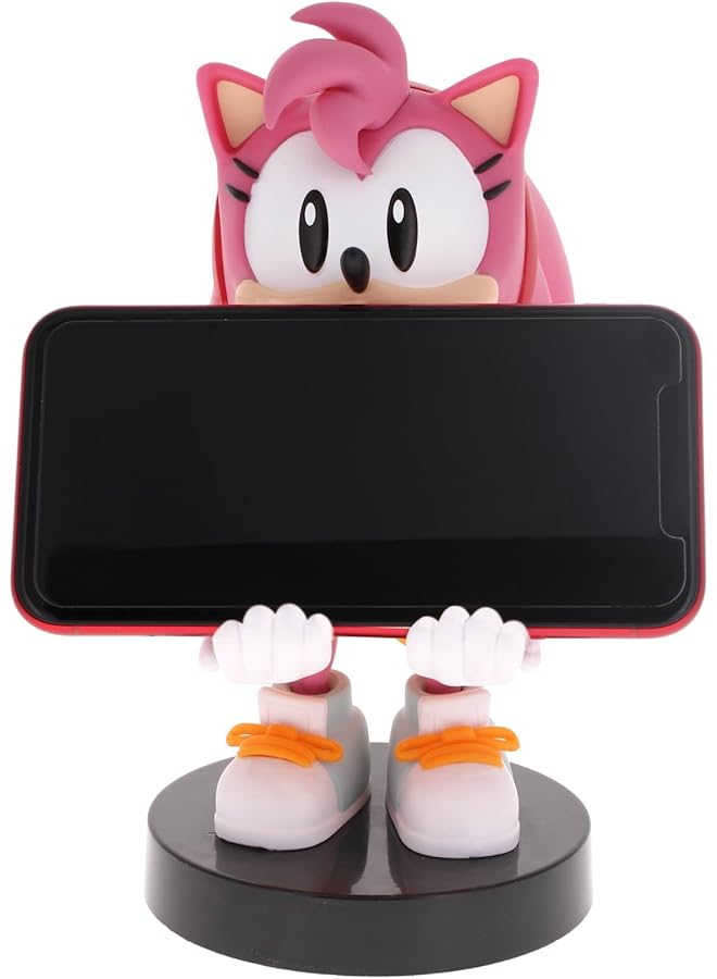 Cable Guys Exquisite Gaming Sega Amy Rose Original Mobile Phone & Gaming Controller Holder Device Stand Cable Guys Sonic The Hedgehog Licensed Figure - Image 3