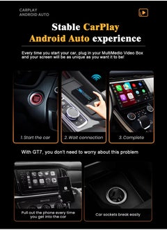 Mi VAZA Wireless CarPlay Box - Wireless Android Auto - 3-in-1 Car AI Box - Car Link Kit - Android 13.0 - Car Adapter Box - Support 5G/2.4G Wifi, Bluetooth 5.0, Mirco SD Card, 4G LET - 4+64GB  - Image 5