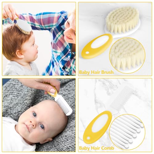 POPYJAN Baby Healthcare and Grooming Kit for Newborn Kids, 31PCS Upgraded Safety Baby Care Kit, Newborn Nursery Health Care Set, Baby Care Products (Yellow) - Image 2