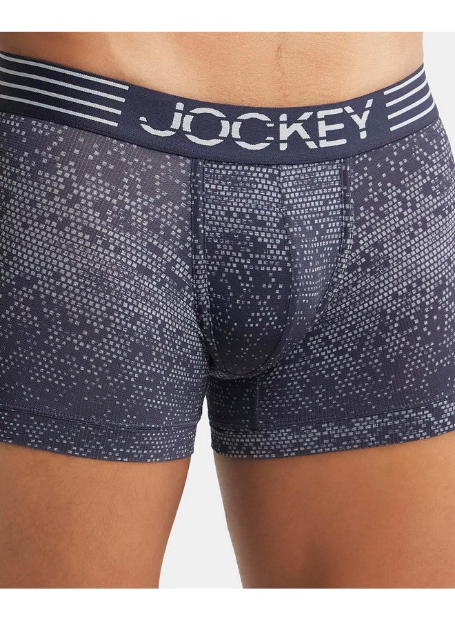 JOCKEY Jockey MM08 Men's Microfiber Mesh Elastane Stretch Printed Trunk with Breathable Mesh and Stay Dry Technology_True Navy_XL  - Image 4