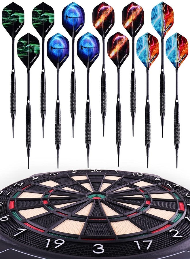 WIN.MAX Electronic Dart Board Soft Tip Dartboard Set LCD Display with 12 Darts 100 Tips Power Adapter - Image 4