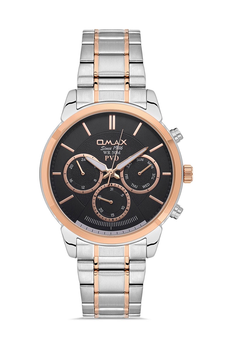 OMAX Men's Wrist-Watch | Analog | Stainless Steel Band | Elegant Design - Image 1
