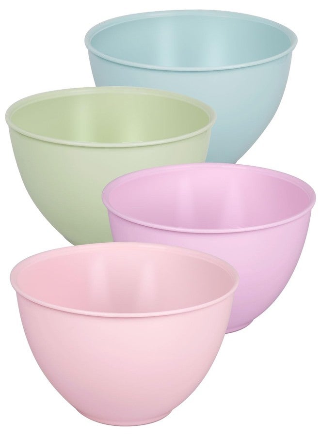 Greentainer 4-Piece Plastic Mixing Bowl Set, 113oz Lightweight Serving Bowls, Large Salad Bowls for Baking,Prepping, Cooking and Serving Food, Dishwasher & Microwave Safe - Image 1