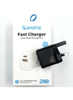 Kannzz 20w PD Charger 2 in 1 Dual Ports Phone Charger Adapter - pzsku/Z8254AF8251B6D678E69CZ/45/_/1711172711/a4acbe97-ae18-4202-bbeb-26871839dd34