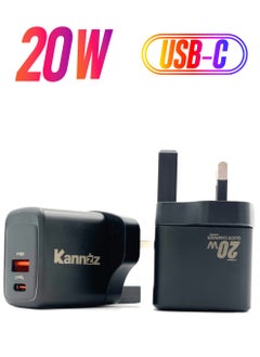 Kannzz 20w PD Charger 2 in 1 Dual Ports Phone Charger Adapter - pzsku/Z8254AF8251B6D678E69CZ/45/_/1738234091/be45f65f-f98c-481f-ac63-f93ba3d92f6a