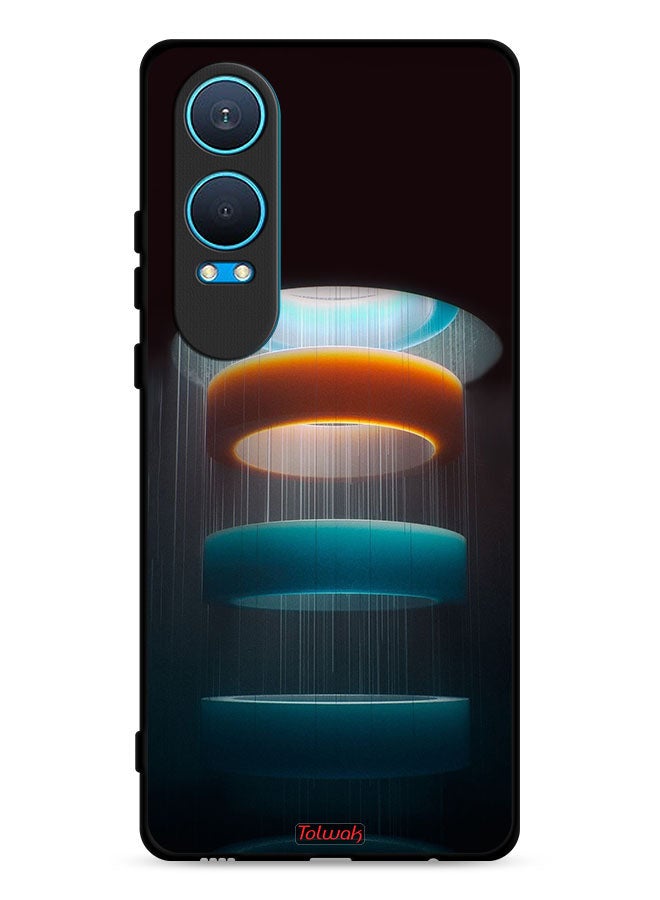 Tolwak OnePlus Nord CE4 Lite 5G Protective Case Cover Rings Art Pattern  - Image 1