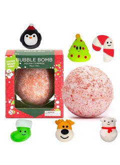 Two Sisters Christmas Bath Bomb for Kids with Surprise Bath Toys Inside (Gift Set) - Stocking Stuffers for Boys and Girls - Holiday Bubble Bath with Cheerful Scent, USA Made by Two Sisters 