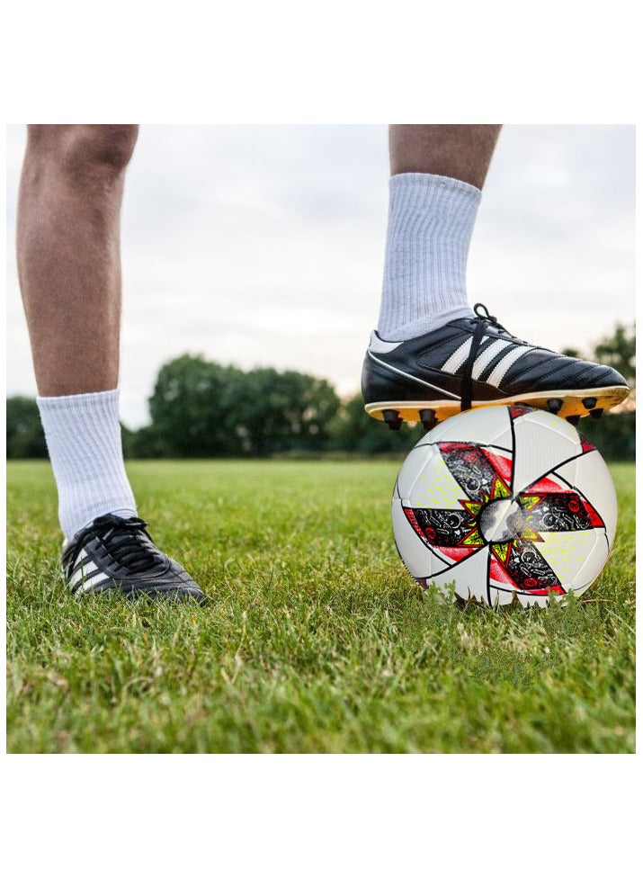 سبال كرة القدم كرة القدم لمباريات كأس العالم أفضل كرة مقاومة للماء للاستخدام في الأماكن المغلقة/الخارجية للتدريب الاحترافي ومطابقة الرجال والنساء للشباب والكبار - Image 2