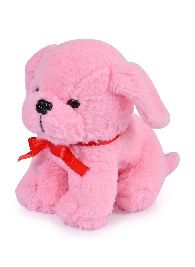 Besties Sitting Cute Dog Stuffed Toy Car Soft Toys Stuffed Toys Cute Simulation Doll Collection Stuffed Puppy Animals Toy Purify The Air Kid Toy For Vehicle (Pink)  - Image 3