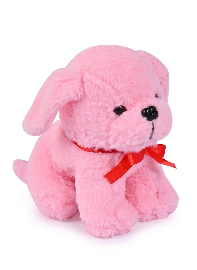 Besties Sitting Cute Dog Stuffed Toy Car Soft Toys Stuffed Toys Cute Simulation Doll Collection Stuffed Puppy Animals Toy Purify The Air Kid Toy For Vehicle (Pink)  - Image 2