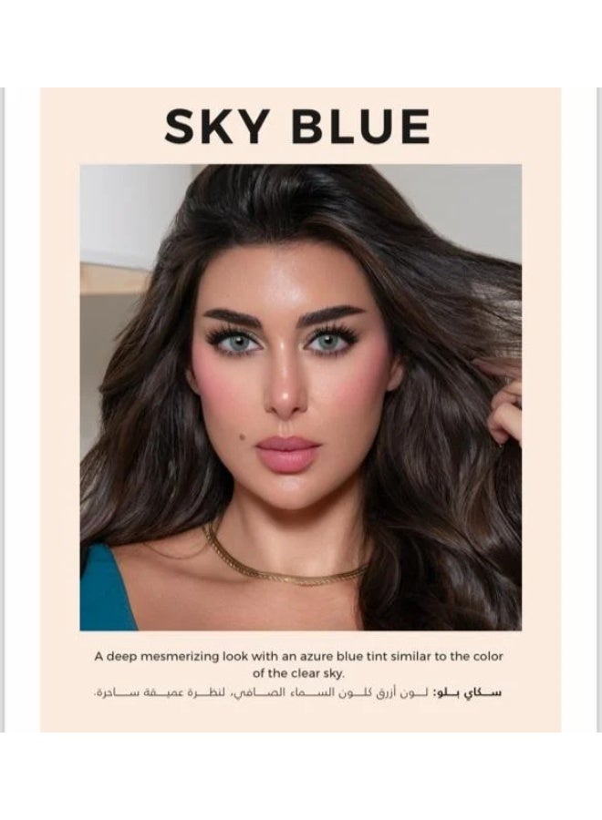 LensMe Lens Me (Sky Blue) - Colored Lenses - Pack of Two Lenses - Image 1