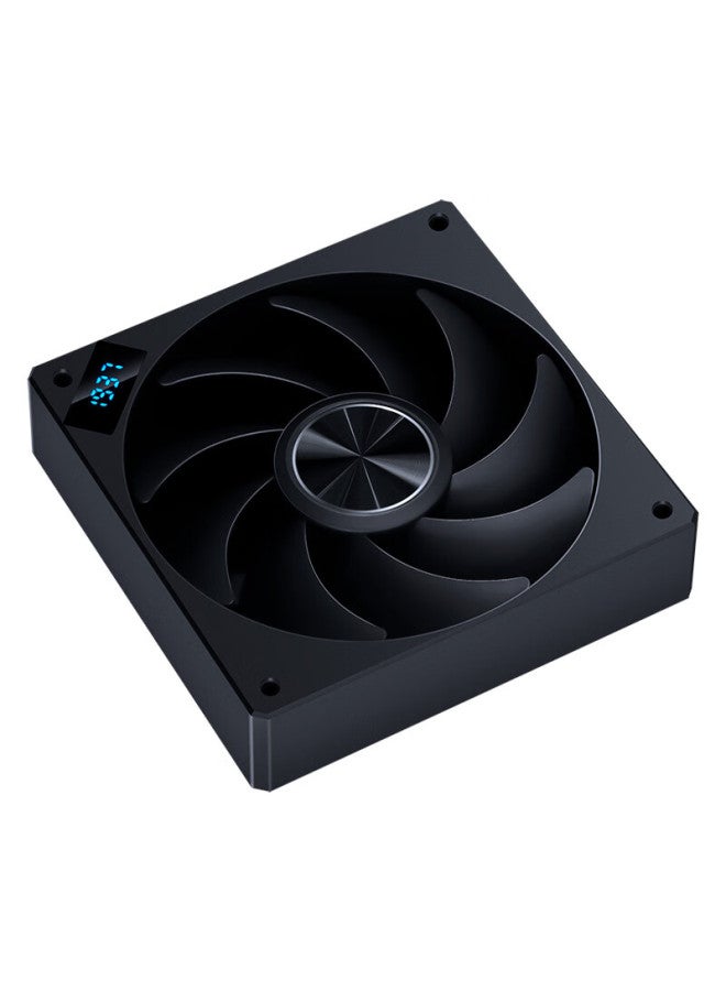 Sama Black Hole 12cm Pc Case Cooling Silent Fan No Light/speed Display/30mm Thickness/79.99 Airflow/pwm Intelligent Speed Control/hydraulic/standard Shock Absorption Pad - Image 3