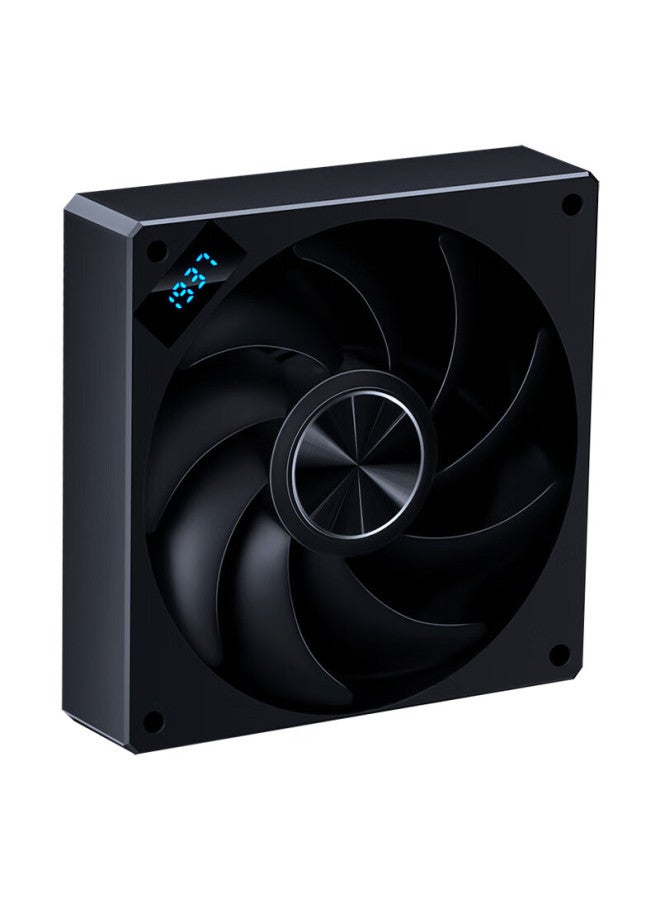 Sama Black Hole 12cm Pc Case Cooling Silent Fan No Light/speed Display/30mm Thickness/79.99 Airflow/pwm Intelligent Speed Control/hydraulic/standard Shock Absorption Pad - Image 2
