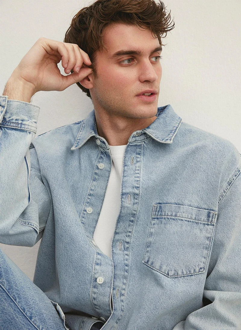 MAVI DILLON Faded Blue Denim