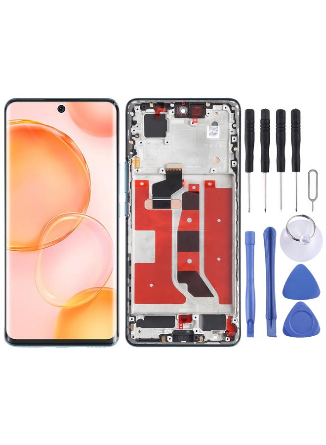 erorex Replacement Original OLED LCD Screen for Honor 50 Digitizer Full Assembly with Frame Green - Image 1