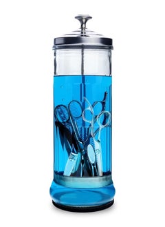 Ru syanl 1500ml Barber Disinfectant Jar Comb Sterilization Tank Nail Tool Hairdresser Supply Salon Sterilize Bottle  - Image 1