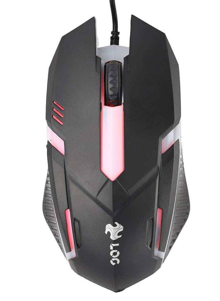 LOG مجموعة لوحة المفاتيح والفأرة LOG LK182T للألعاب، لوحة مفاتيح سلكية مقاومة للماء مع مفاتيح معلقة وفأرة ألعاب بصرية - Image 3