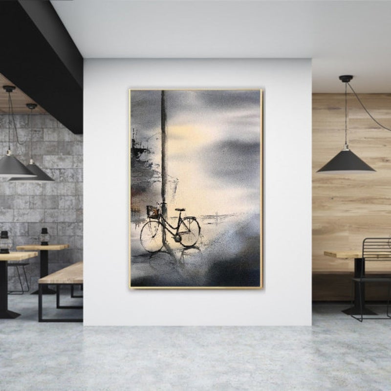 ماركتنا لوحة قماشية بتصميم مودرن مع برواز مجوف مقاس (40×60) قطعة واحدة - Image 1