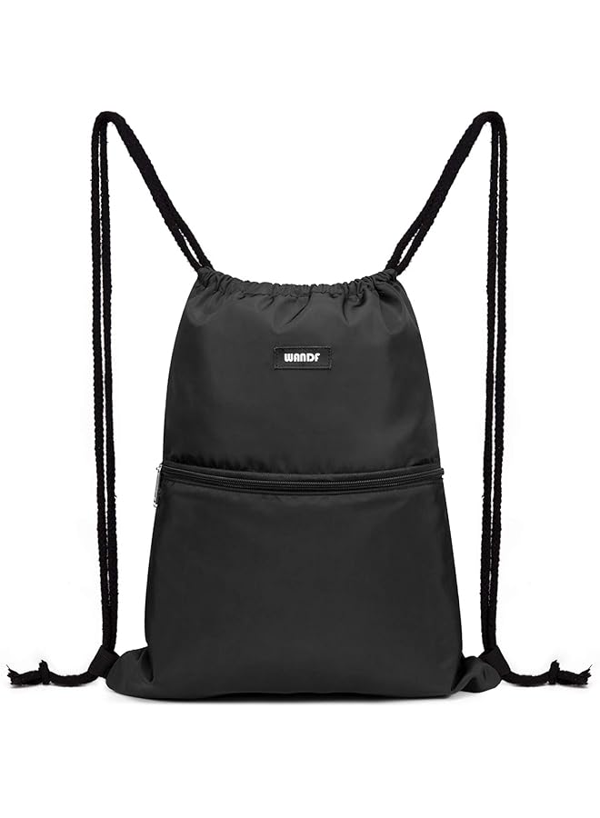 PROMASS Drawstring Backpack String Bag Sackpack Cinch Water Resistant Nylon For Gym Shopping Sport Yoga - Image 1