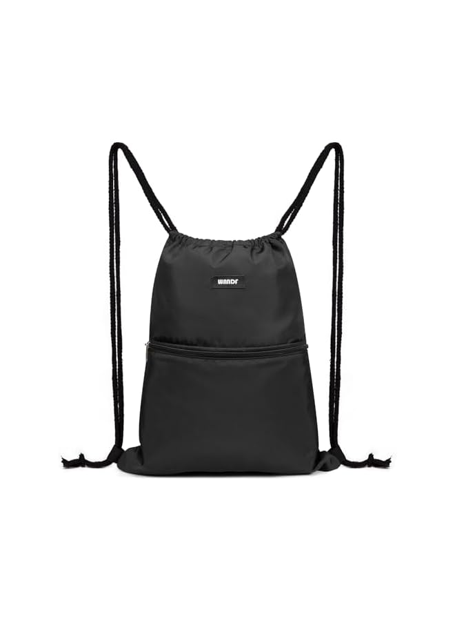 PROMASS Drawstring Backpack String Bag Sackpack Cinch Water Resistant Nylon For Gym Shopping Sport Yoga - Image 3