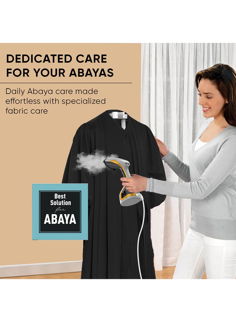 NIKAI 1600W Portable Garment Steamer, Fast Heating, Effortless Results, Fabric Wrinkles Remover, Large Detachable Water Tank, Travel  Friendly Handheld Iron Best For Fabrics & Clothes 180 ml 1600 W NGS77H Black/Silver - Image 5