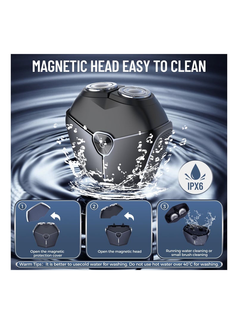 XiuWoo Mini Electric Shaver for Men Face, Portable Travel Pocket Razor Type C Small Waterproof & Washable USB Home,Car,Travel,Gift - Image 2