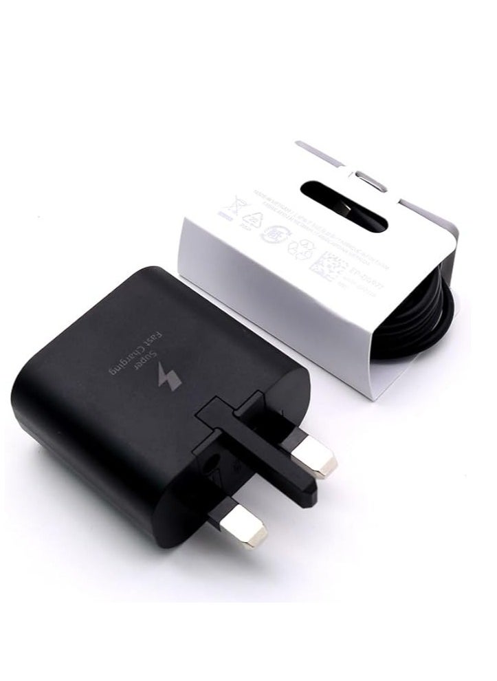 Generic - 45W USB C Charger,Super Fast Charger for Samsung Galaxy S24 Ultra/S23+/S23/S22 Ultra/S21/S20/S20 Ultra/Note 20/Z Fold 6/Flip6/Tab S10+/S10 Ultra/S9+/S8/S7 /, PPS Charger 3.0 USB C Plug with 1.2M Type C Cable - Image 1