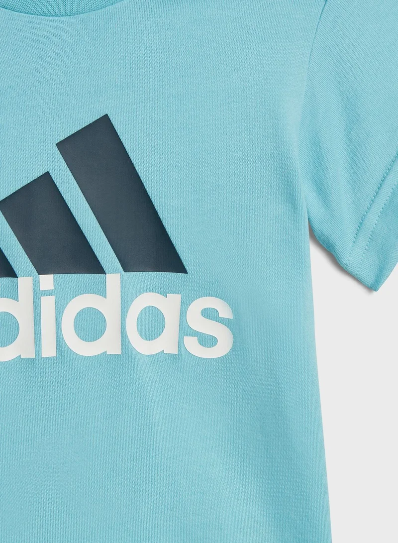 Adidas Essentials Organic Cotton Tee And Shorts Set