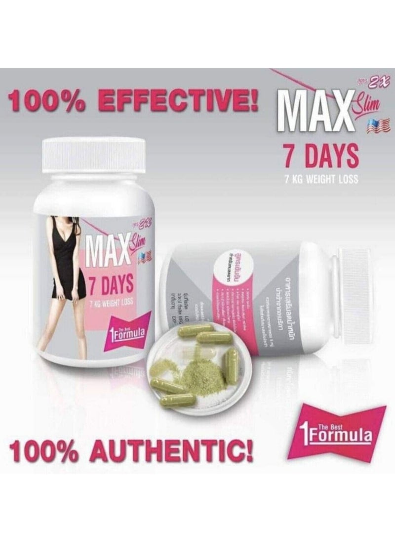 Max Max Slim 7 Days Slimming Capsules 30 Capsules 