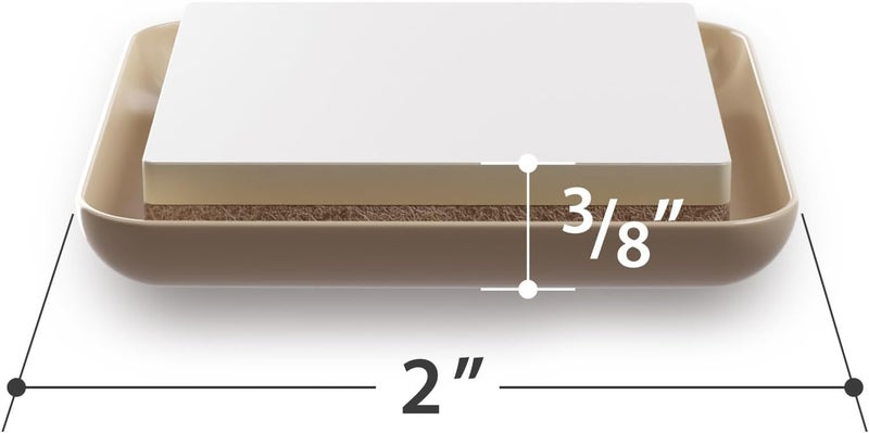 X-Protector Chair Sliders – 24 pcs 2" Furniture Sliders for Carpet – Self-Adhesive Furniture Moving Pads – Premium Chair Leg Floor Protectors – Slide Effortlessly with Chair Pads & Protect Floors! - Image 2