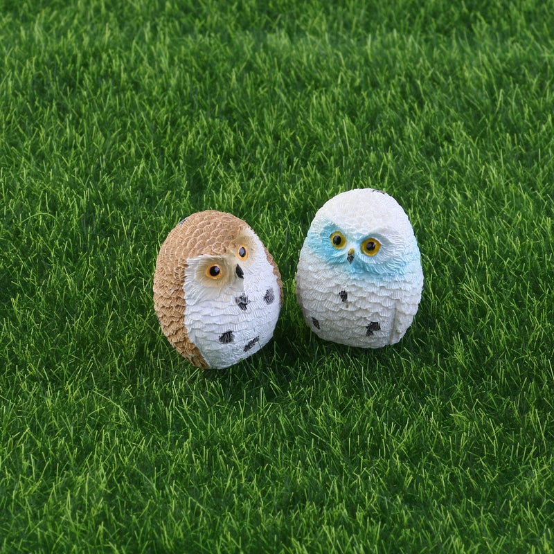 pcs Miniature Bonsai Owls Landscape Resin Garden Desktop Doll Decoration Ornaments for Home Store - Image 2