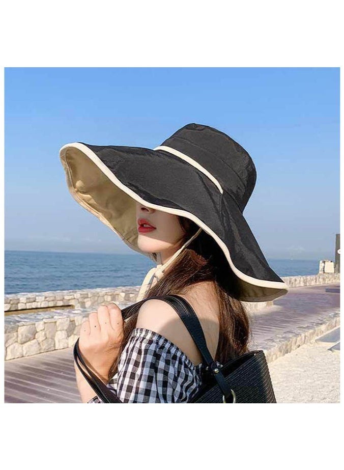 Double-sided sunshade large brim sunscreen fisherman's hat - Image 2